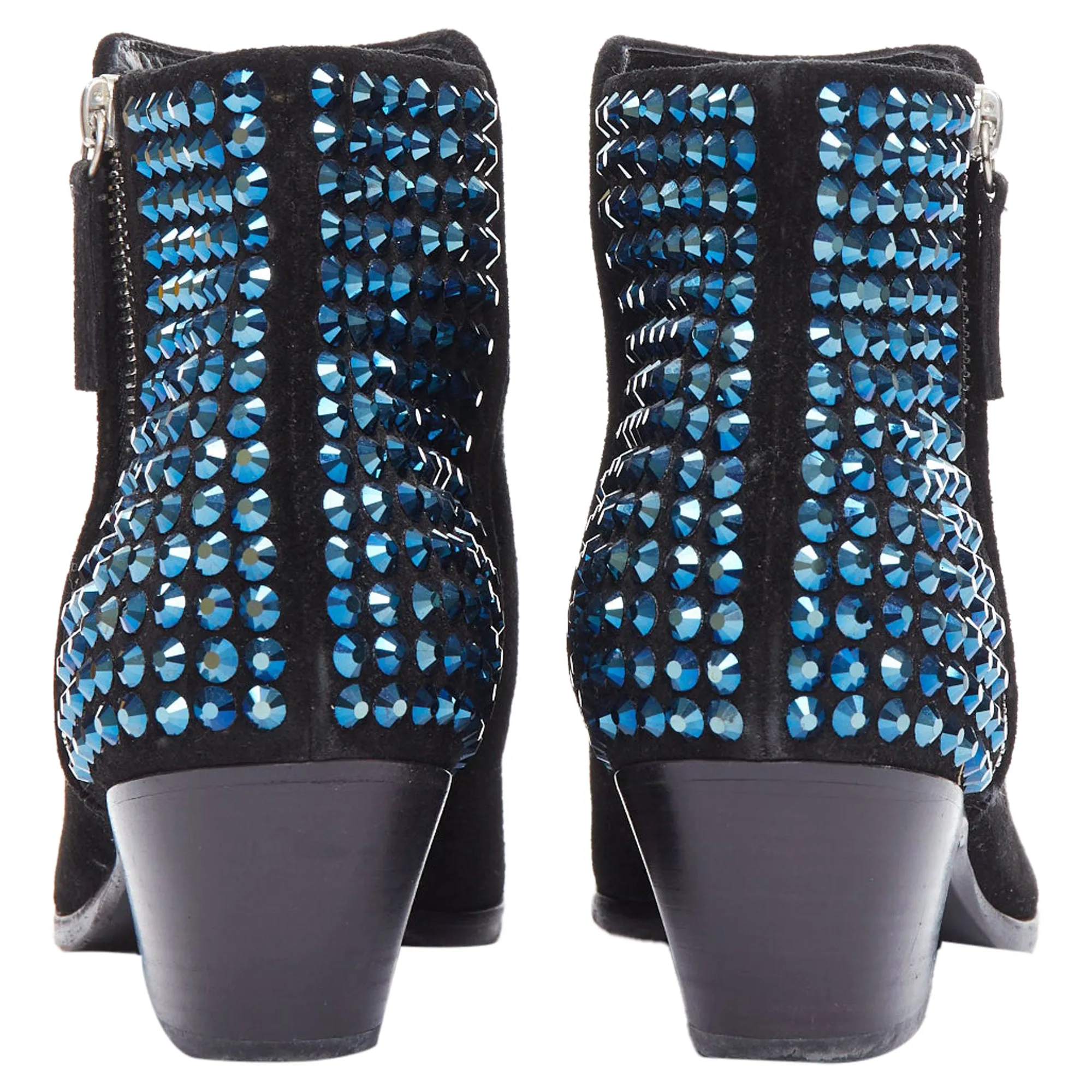 Giuseppe Zanotti Crystal Encrusted Heel Booties