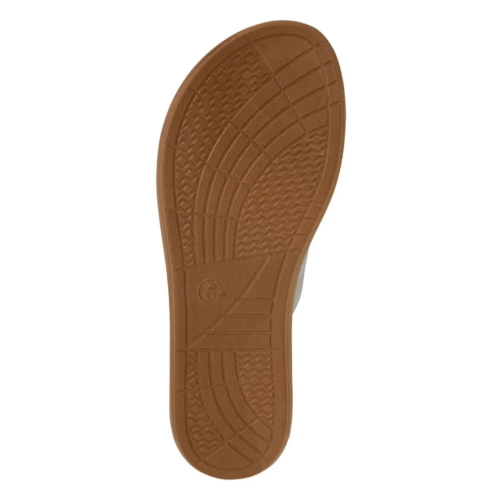 Gizmo Sandal in Light Grey Smooth