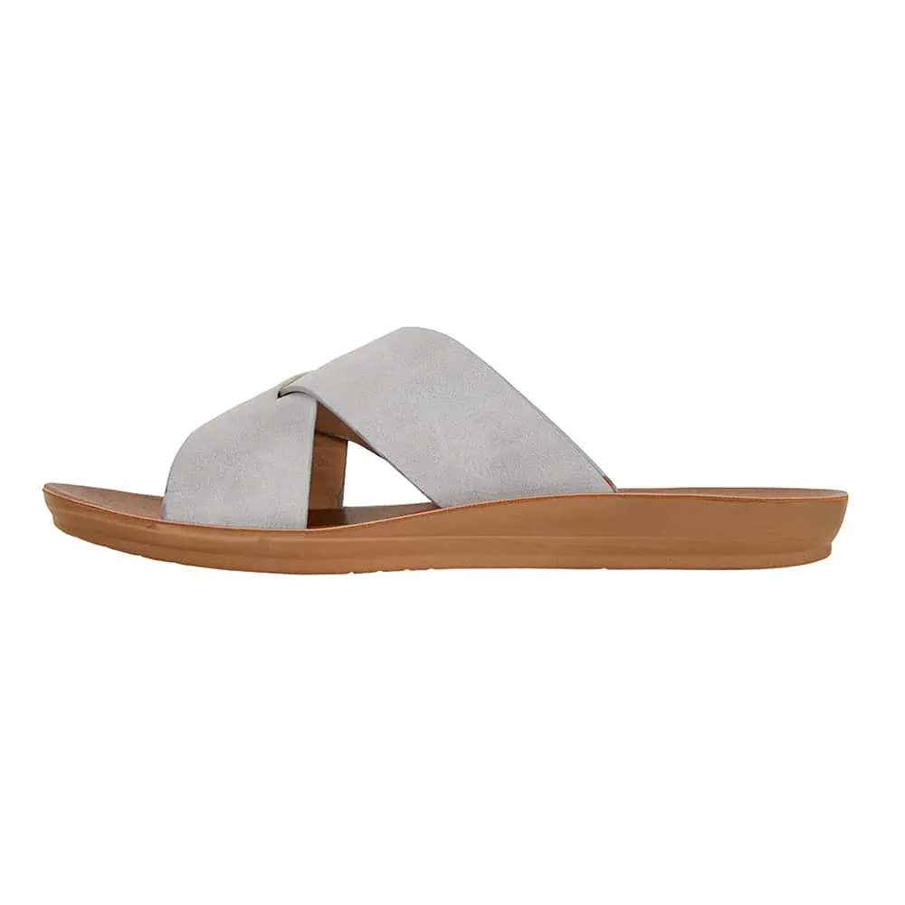 Gizmo Sandal in Light Grey Smooth