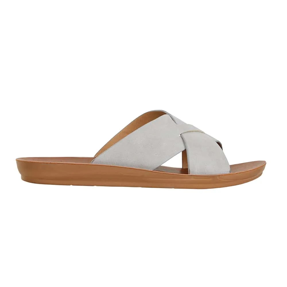 Gizmo Sandal in Light Grey Smooth