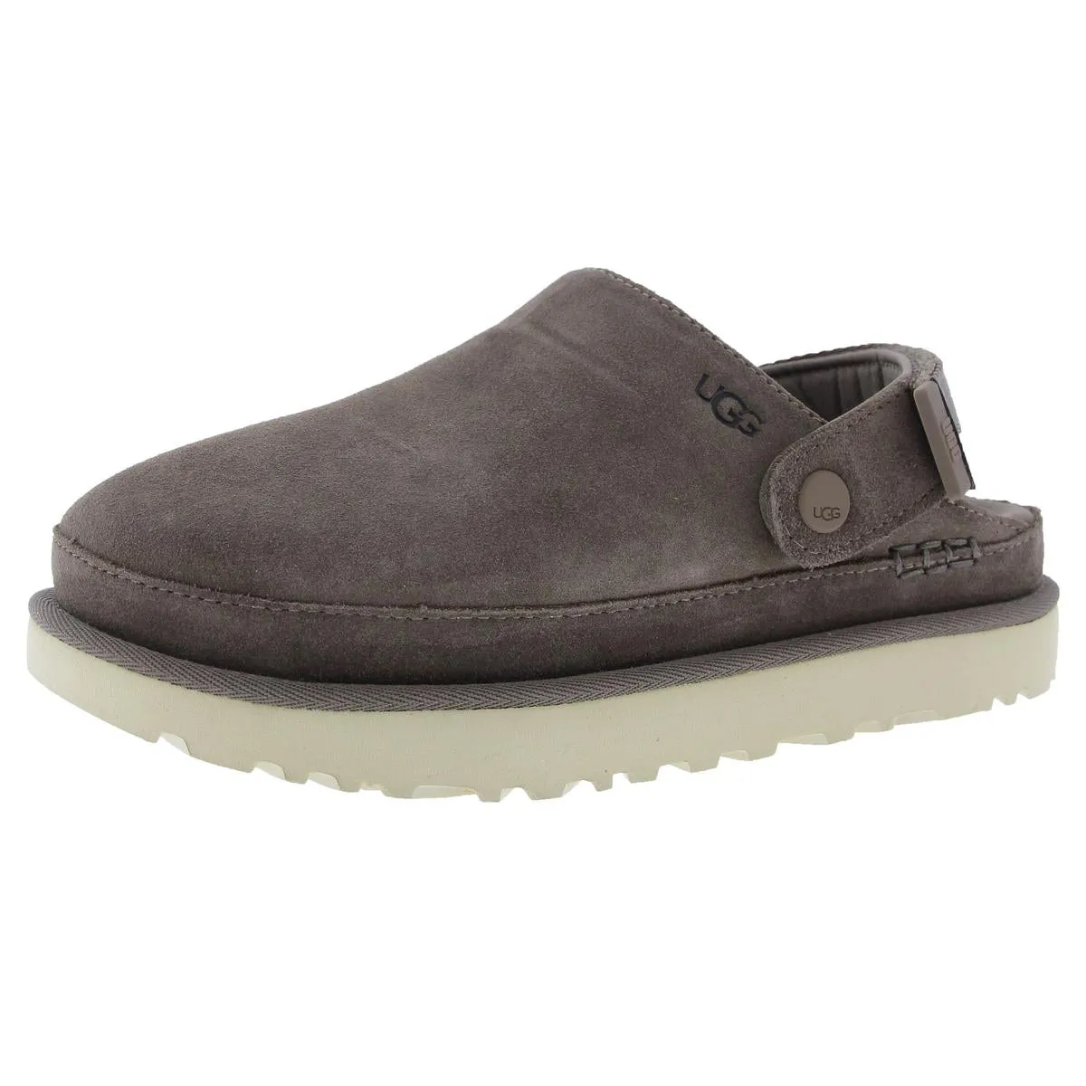 Goldenstar  Womens Suede Slip-On Clogs