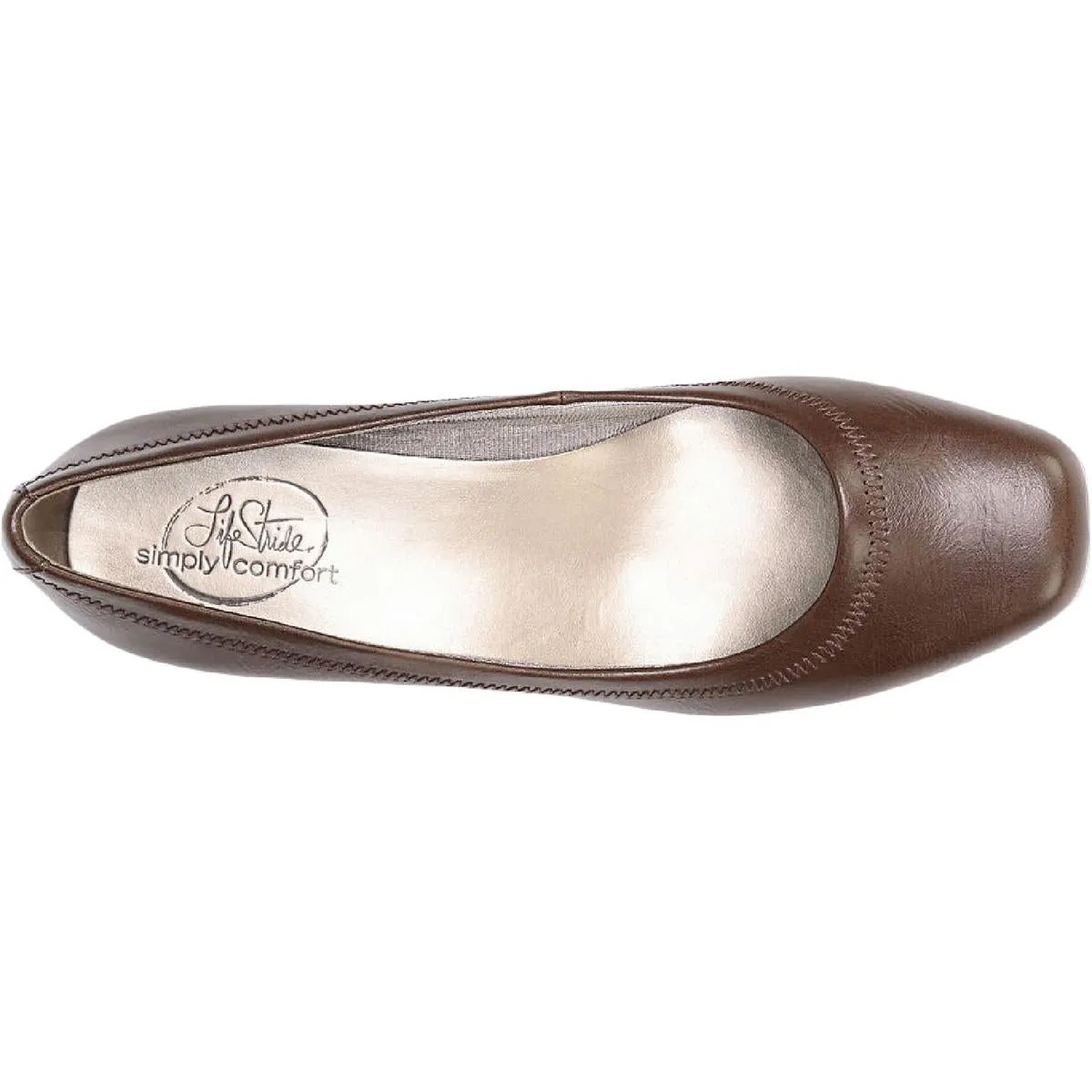 Groovy Womens Faux Leather Slip On Wedge Heels