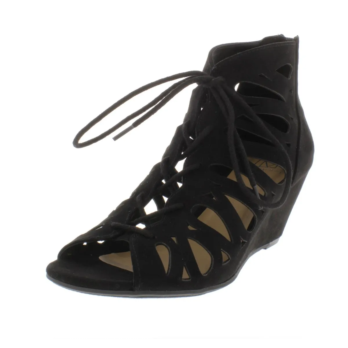 HARLIE Womens Lace Up Heeled Gladiator Sandals