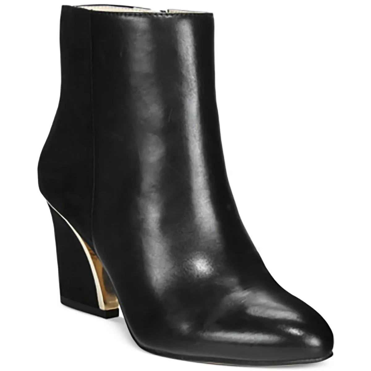 Harppblk Womens Solid Leather Chelsea Boots