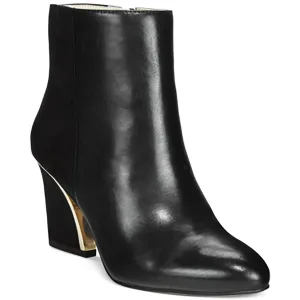 Harppblk Womens Solid Leather Chelsea Boots