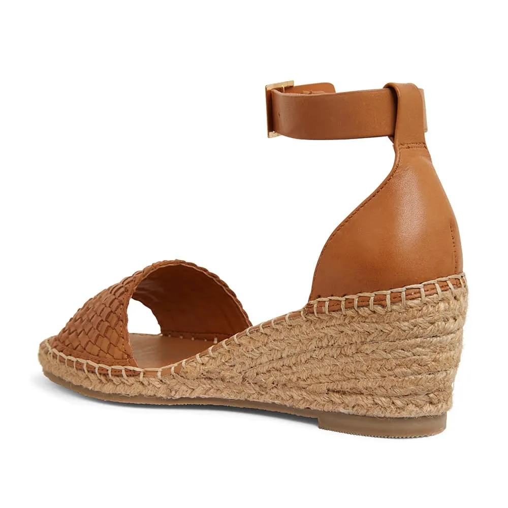 Havanna Espadrille in Tan Weave