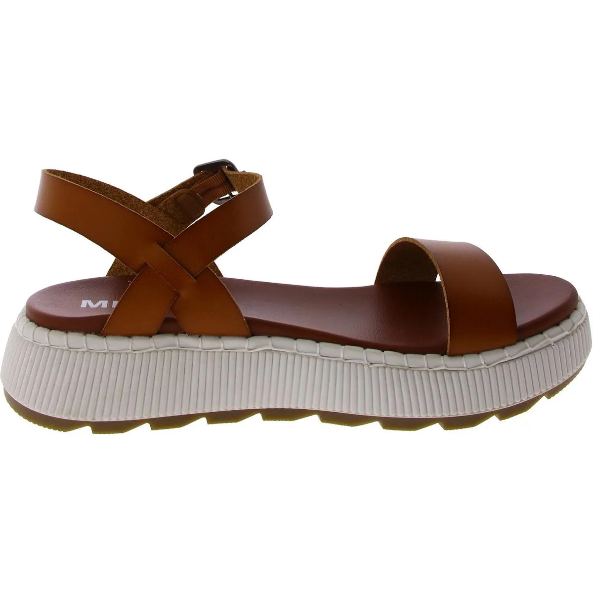 HAYLEY Womens Faux Leather Open toe Platform Sandals