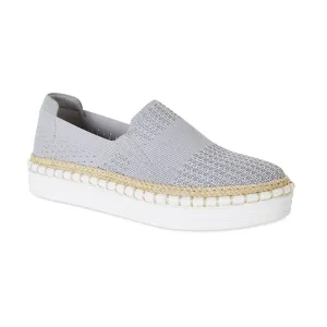 Heart Sneaker in Grey Fabric