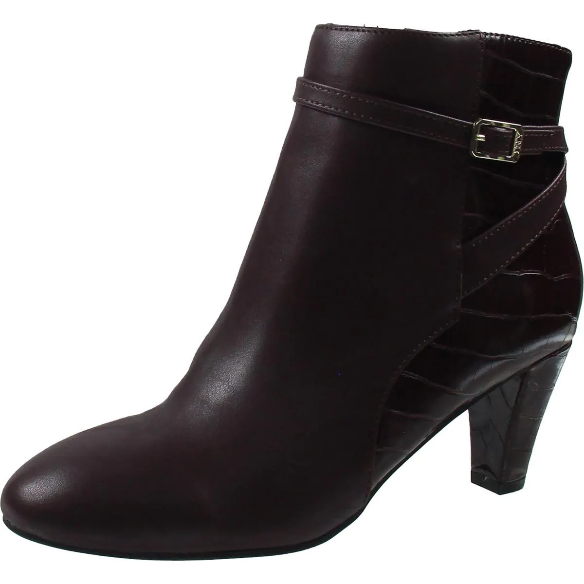 Helini Womens Animal Print Faux Leather Booties