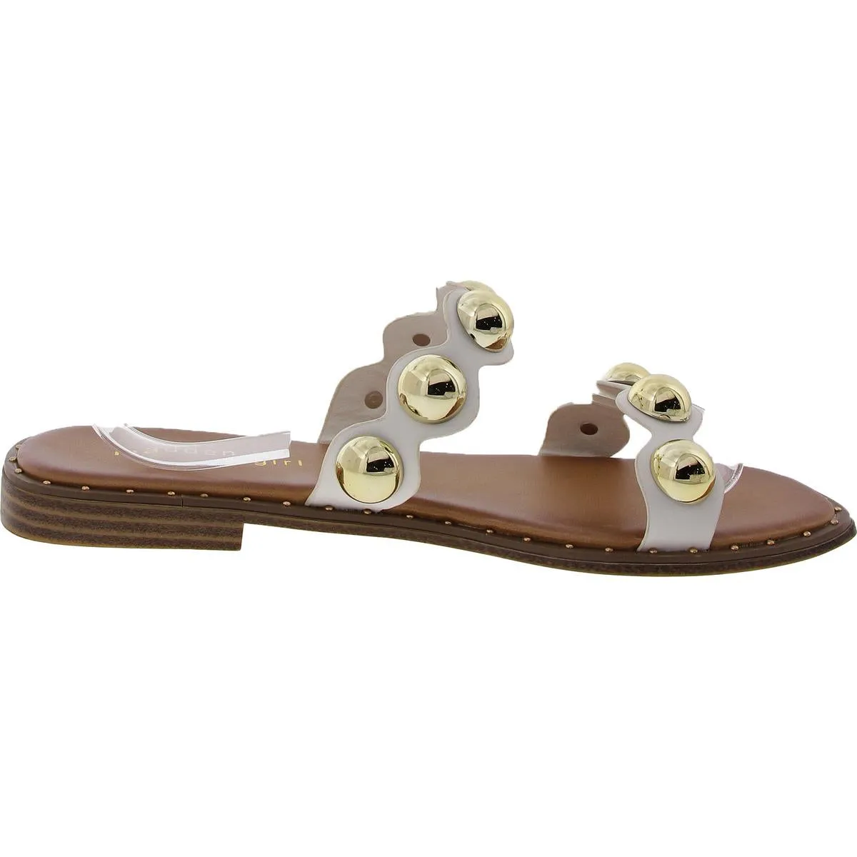HOPE Womens Jeweled Manmade Flat Shoes