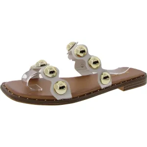 HOPE Womens Jeweled Manmade Flat Shoes