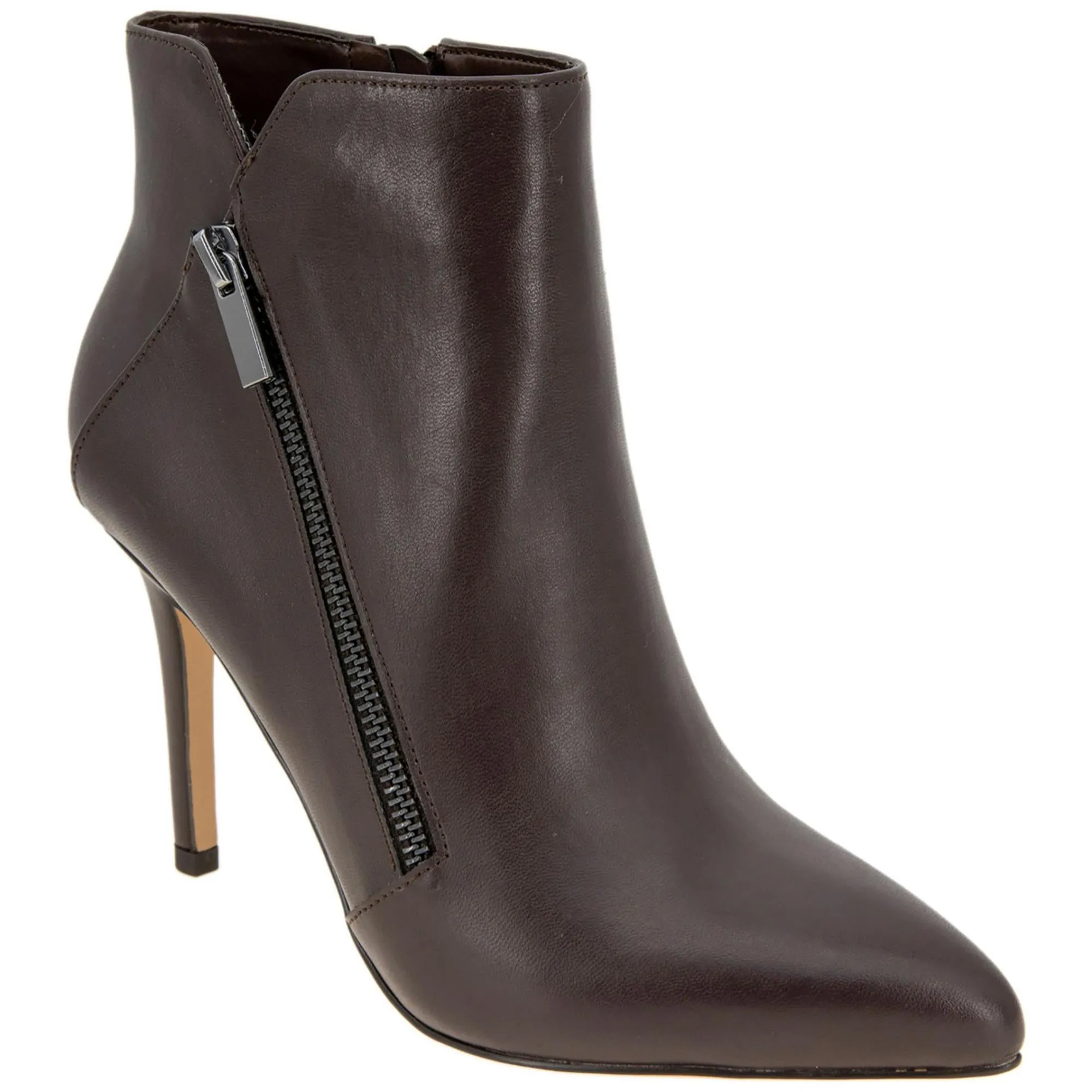 Huston Womens Faux Leather Heels Booties