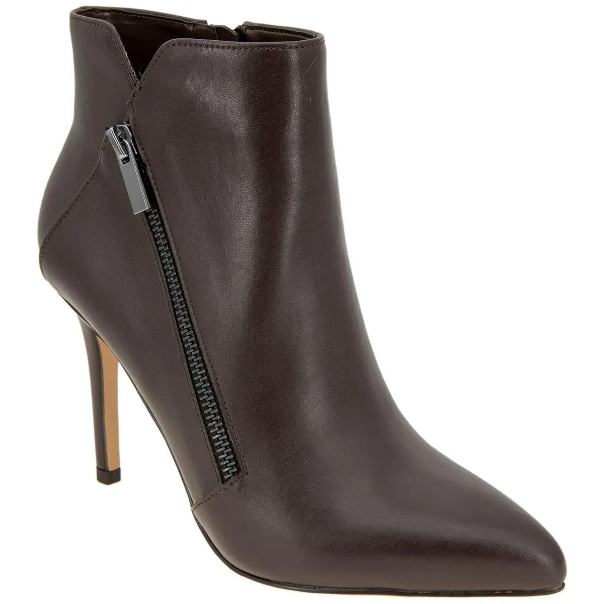 Huston Womens Faux Leather Heels Booties