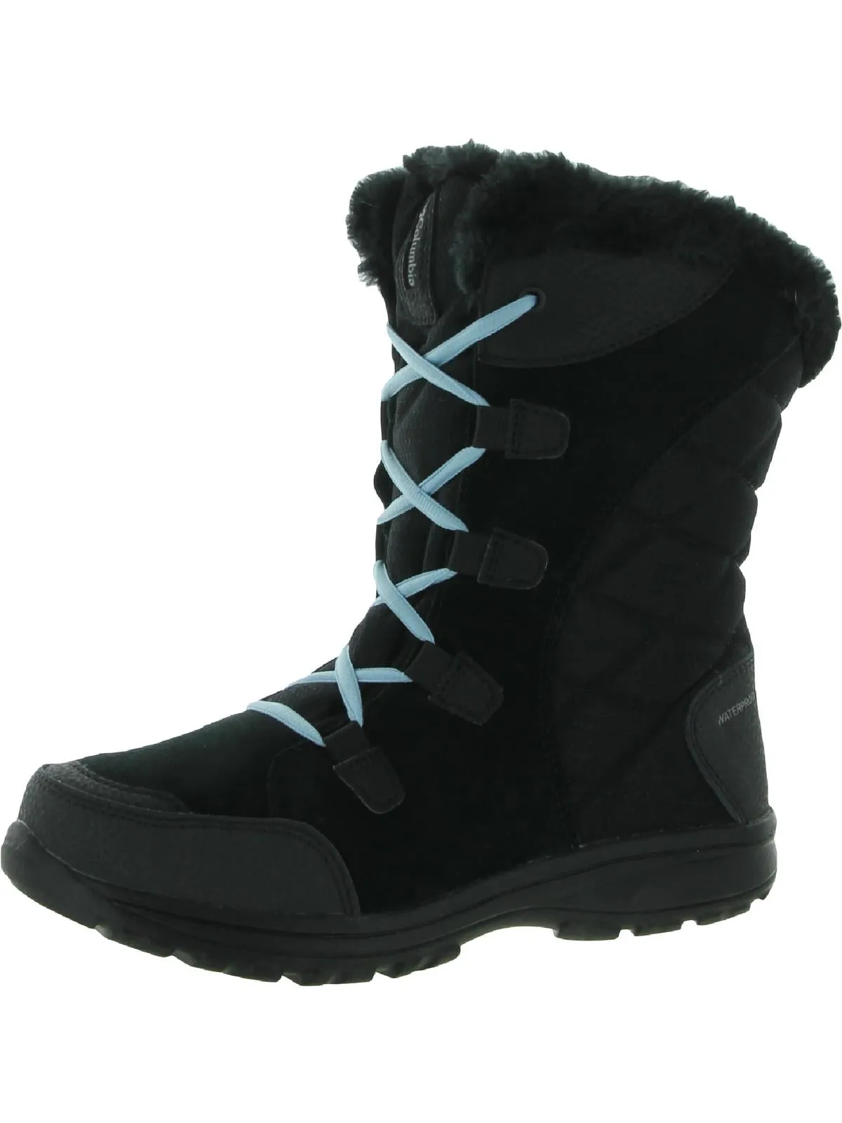 Ice Maiden II Womens Suede Quilted Winter Boots