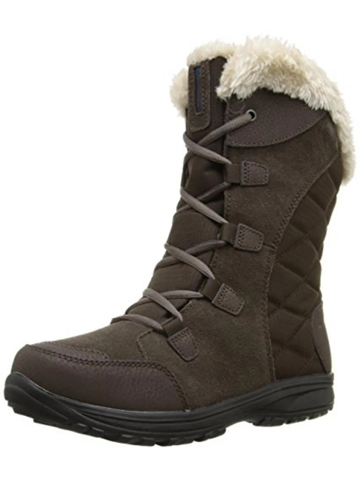 Ice Maiden II Womens Suede Quilted Winter Boots
