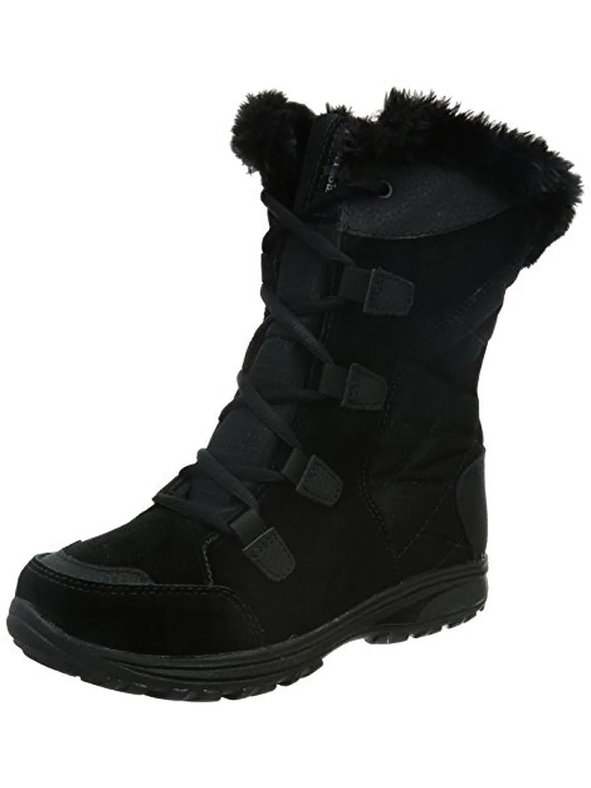 Ice Maiden II Womens Suede Quilted Winter Boots