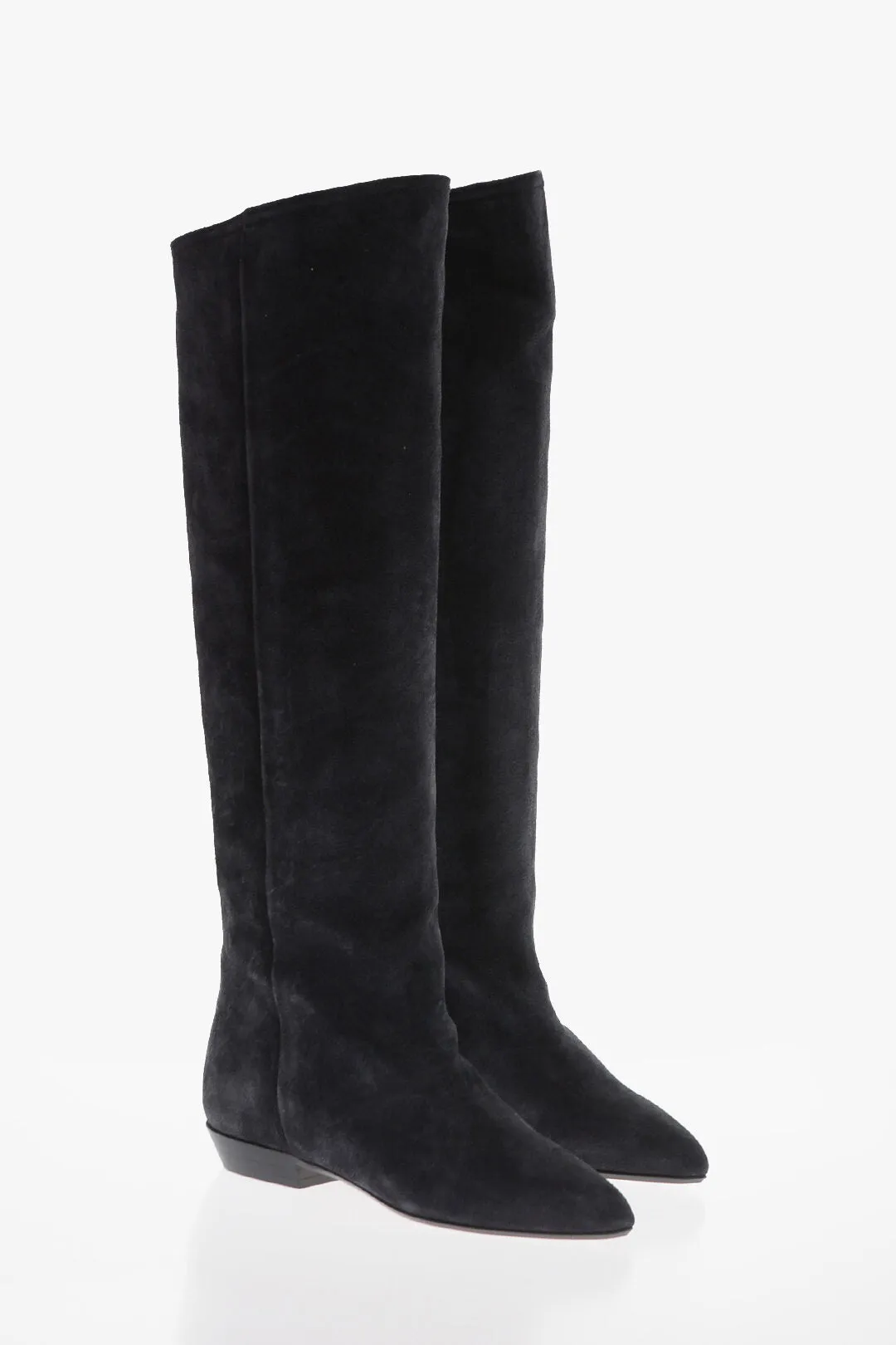 Isabel Marant Suede Knee-Lenght City Boots