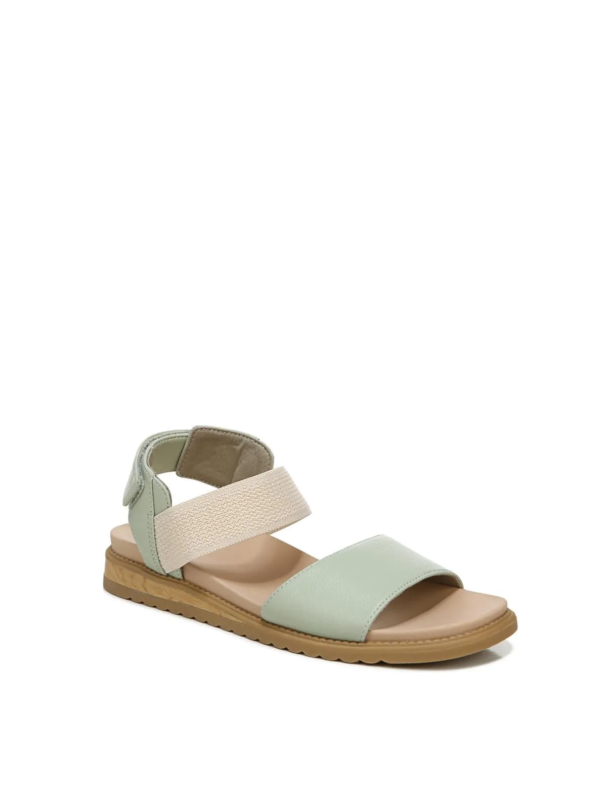 Island Life Womens Faux Leather Ankle Strap Slingback Sandals
