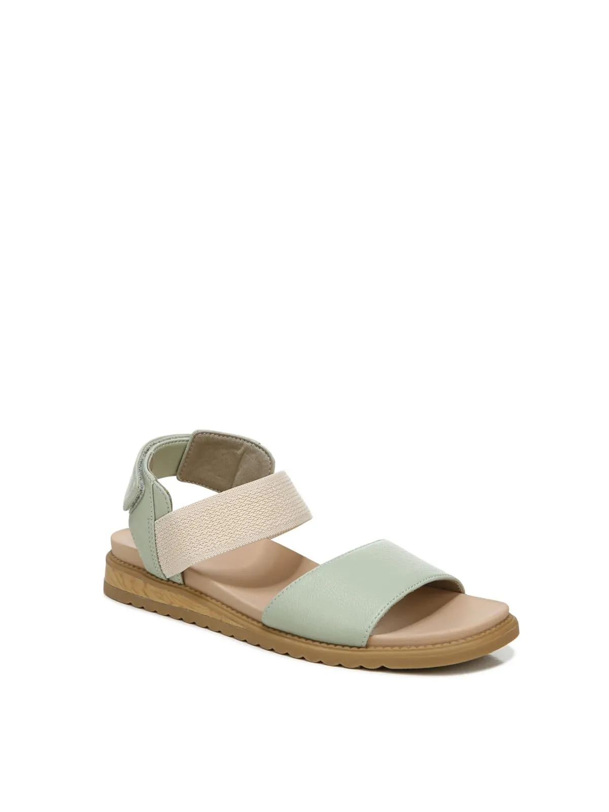 Island Life Womens Faux Leather Ankle Strap Slingback Sandals