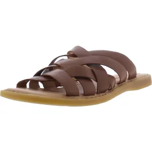 Isle Womens Strappy Woven Slide Sandals