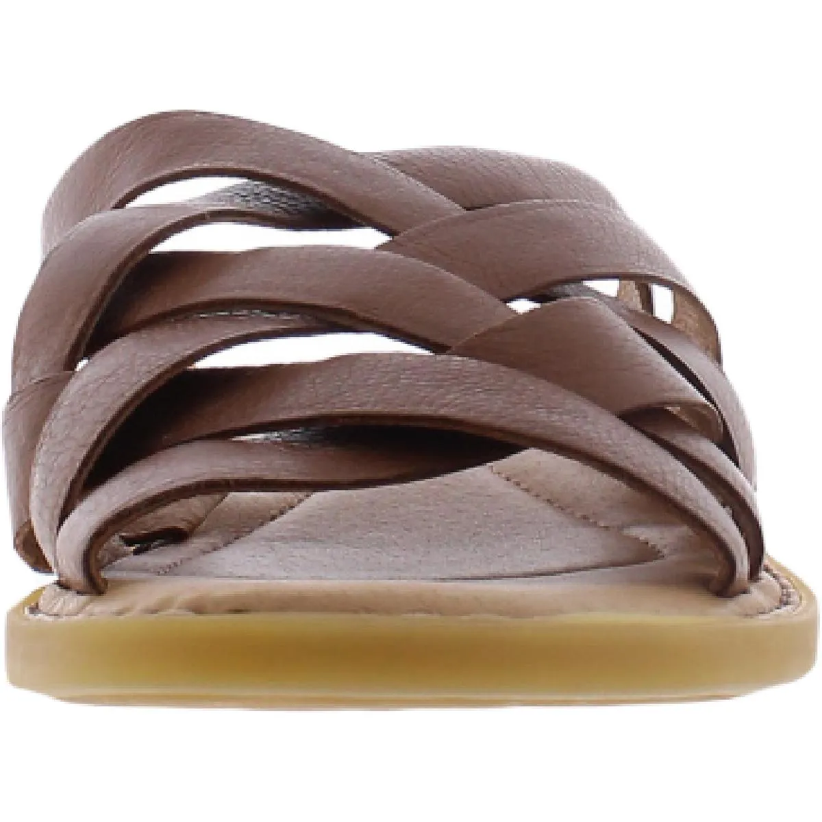 Isle Womens Strappy Woven Slide Sandals