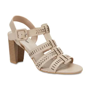 Jamaica Heel in Nude Leather