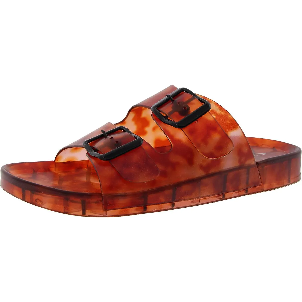 Jaylen Womens Jelly Man Made Slide Sandals