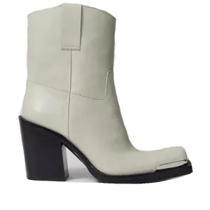 JEFFREY CAMPBELL MYSTERIA IVORY BOOTS