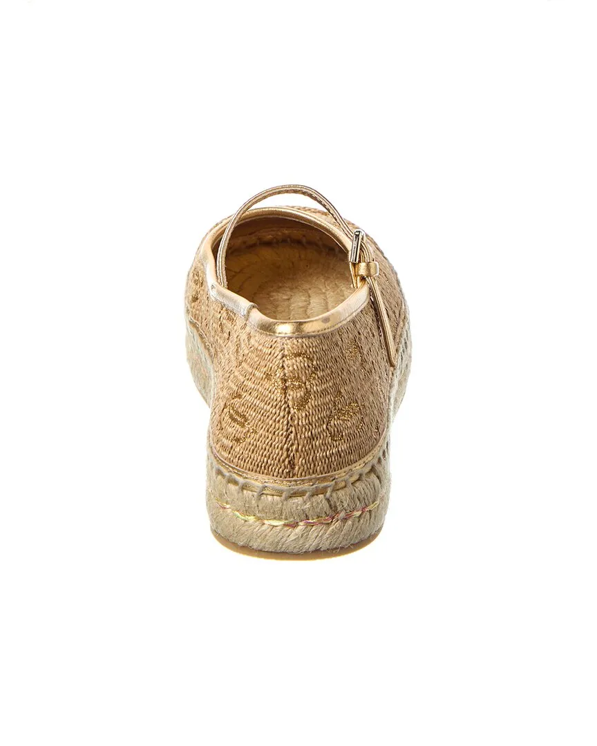 Jimmy Choo Aciel Raffia & Leather Espadrille