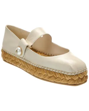 Jimmy Choo Fayence Leather Espadrille