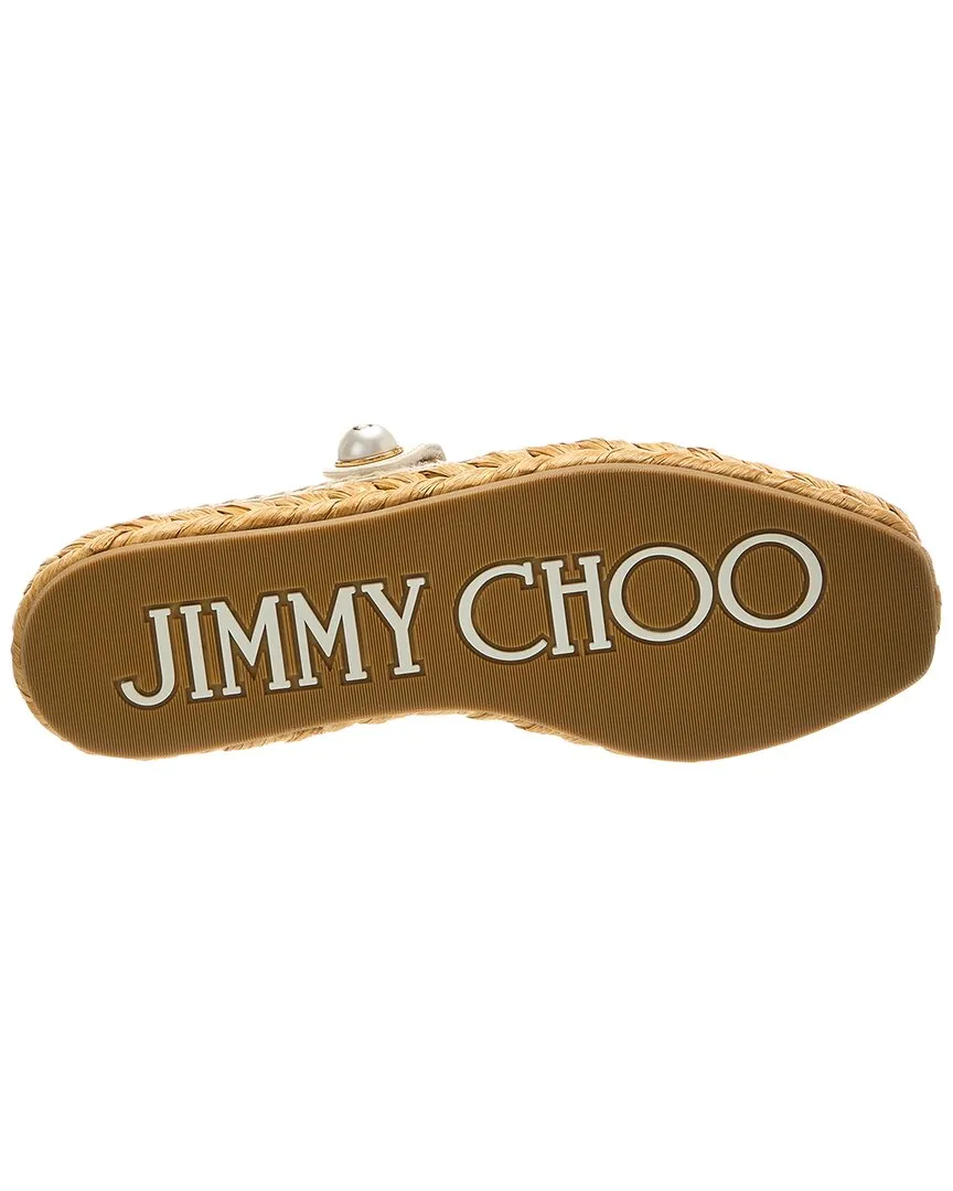Jimmy Choo Fayence Leather Espadrille