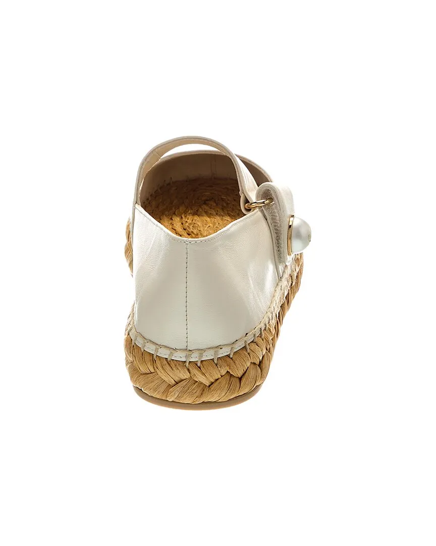 Jimmy Choo Fayence Leather Espadrille