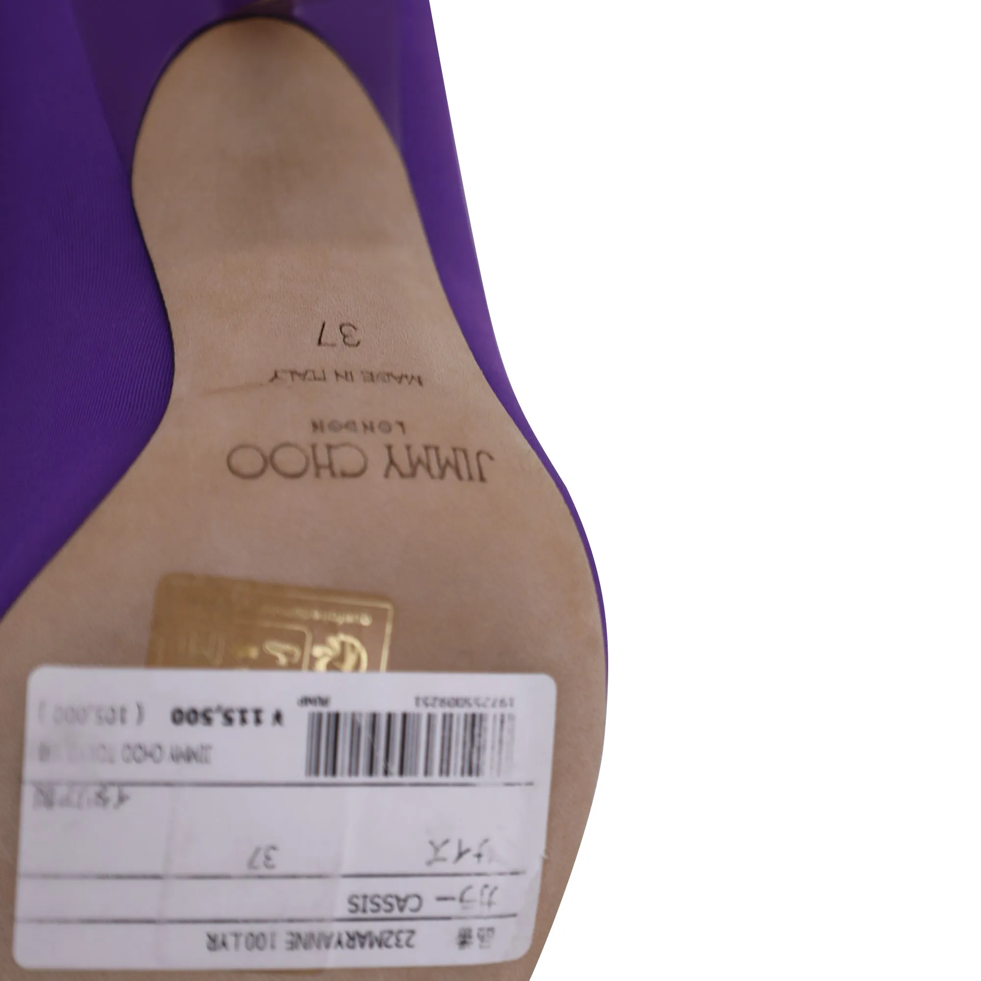 Jimmy Choo Maryanne 100 Pointed Pumps in Violet Satin