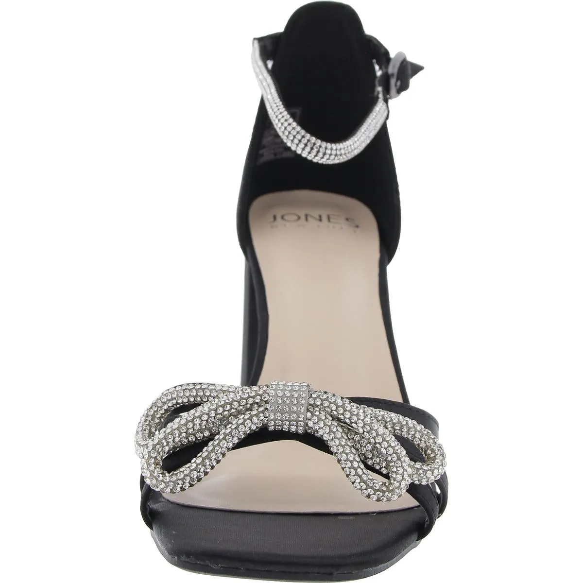 JNYEARAMAN Womens Bow Manmade Ankle Strap