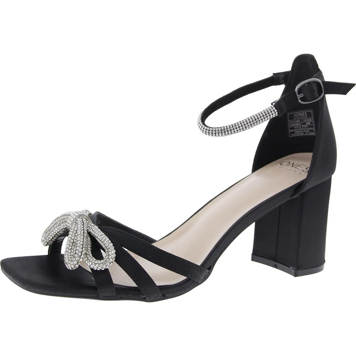 JNYEARAMAN Womens Bow Manmade Ankle Strap
