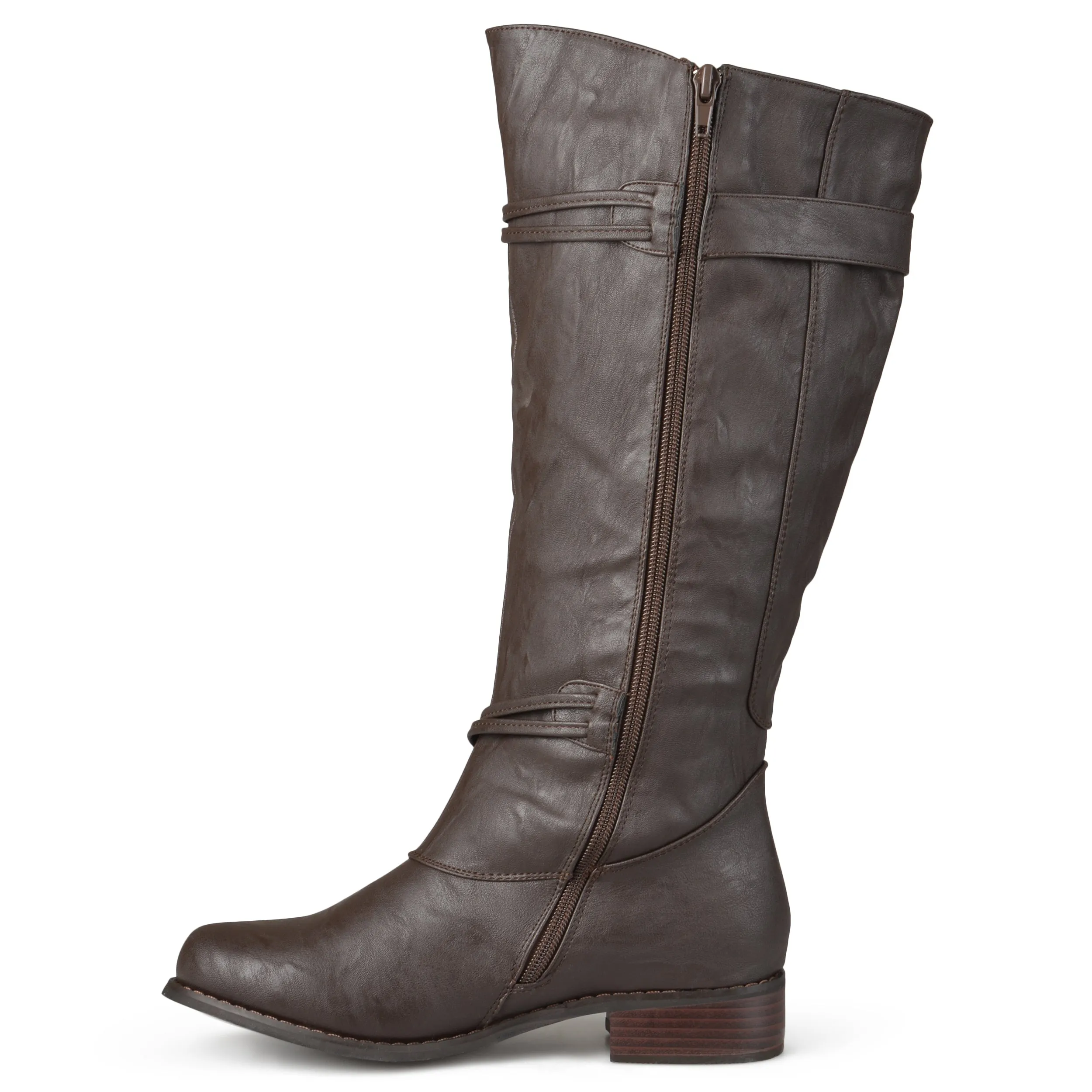 Journee Collection Women's Extra Wide Calf Harley Boot