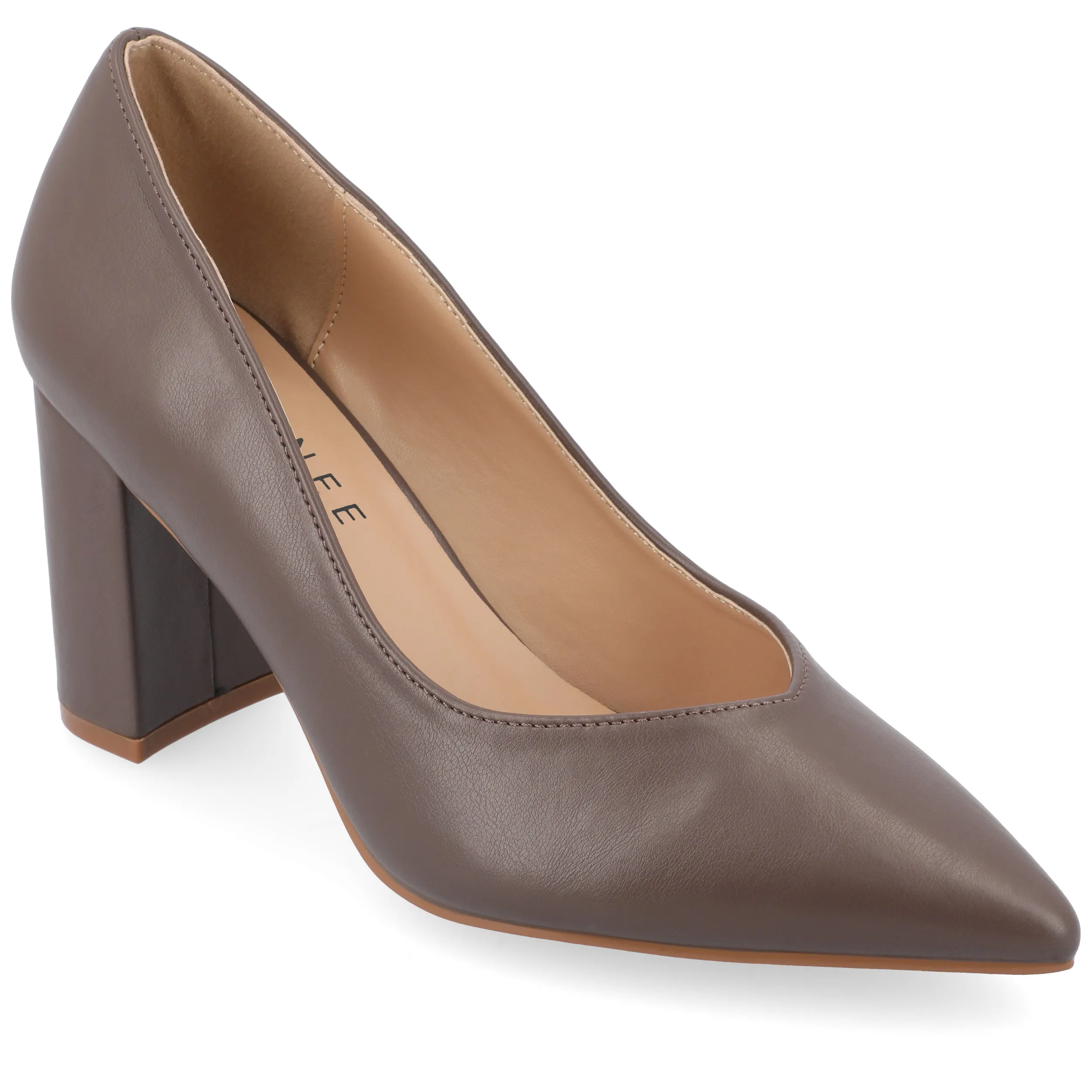 Journee Collection Women's Narrow Width SuperNatural Tru Comfort Foam SIMONNE Pumps Warm Shades