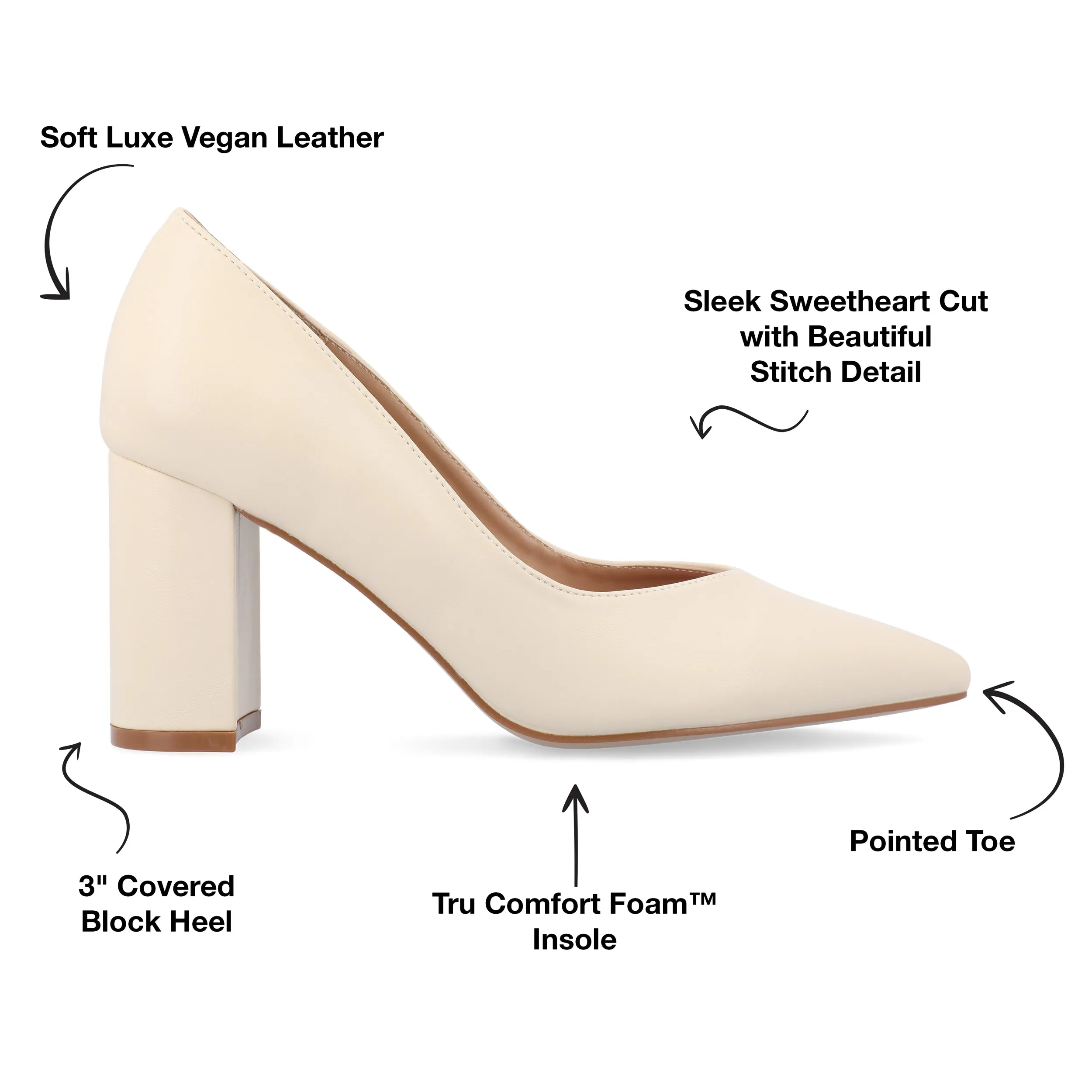 Journee Collection Women's Narrow Width SuperNatural Tru Comfort Foam SIMONNE Pumps Warm Shades