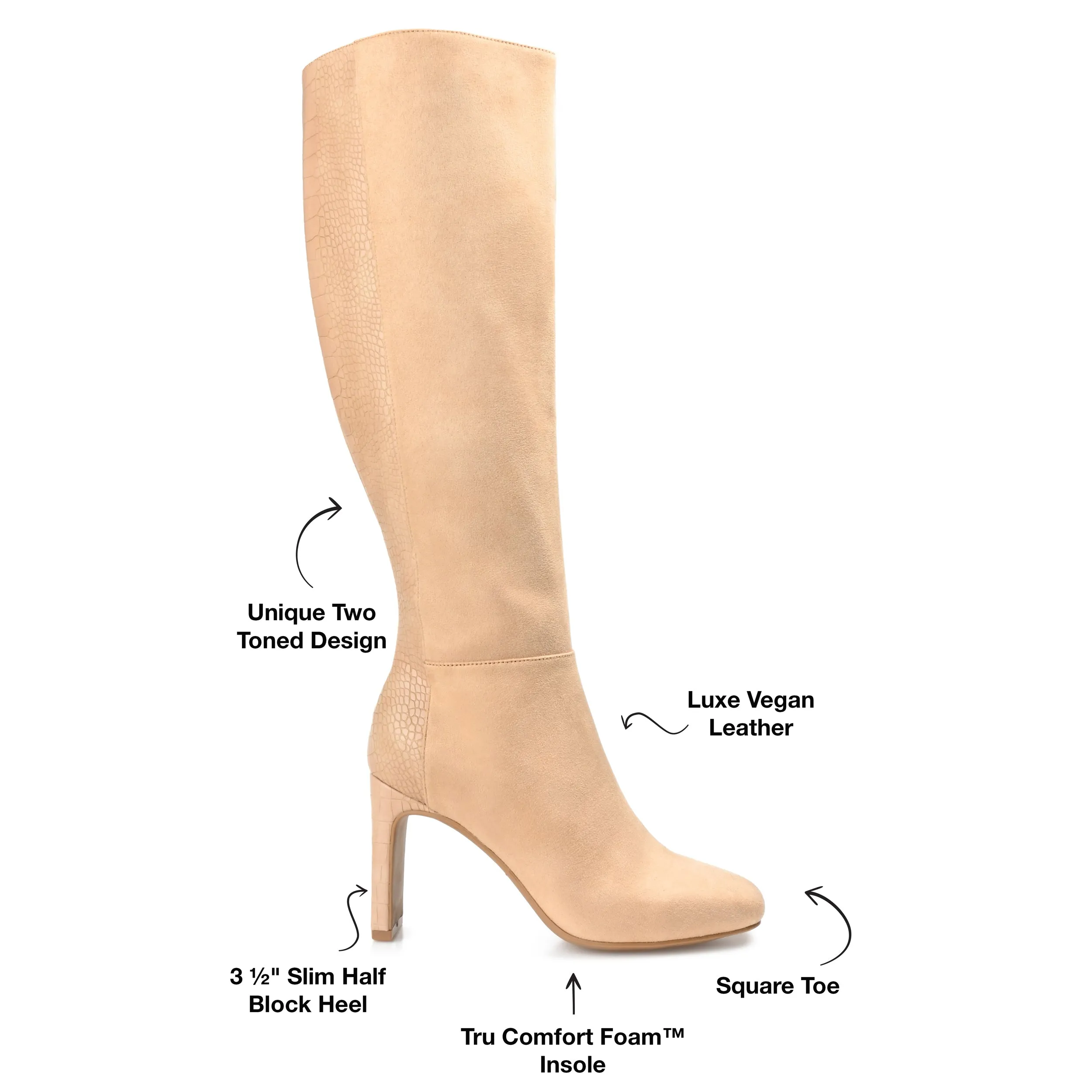 Journee Collection Women's Tru Comfort Foam Wide Calf Elisabeth Boot