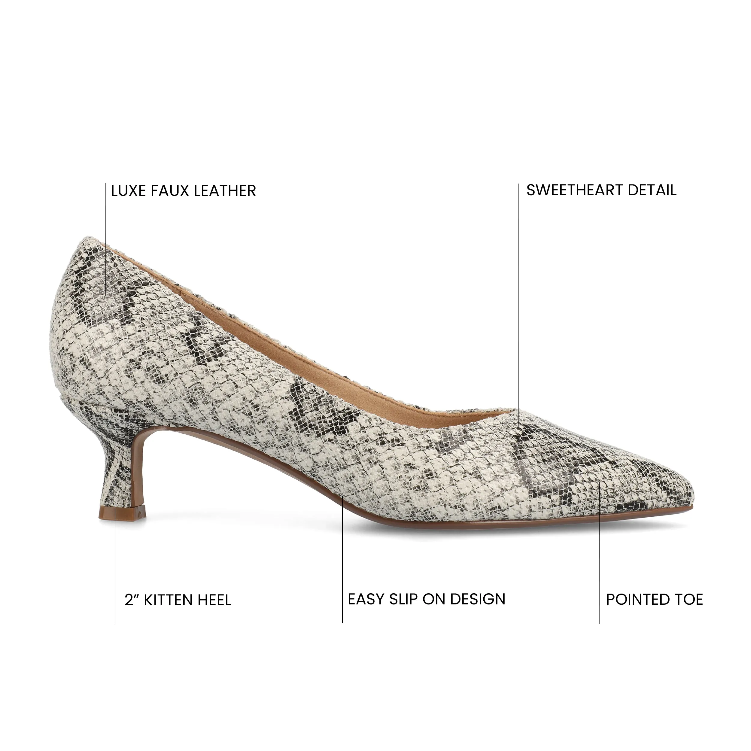 Journee Women's Pammie Medium and Wide Width Pumps