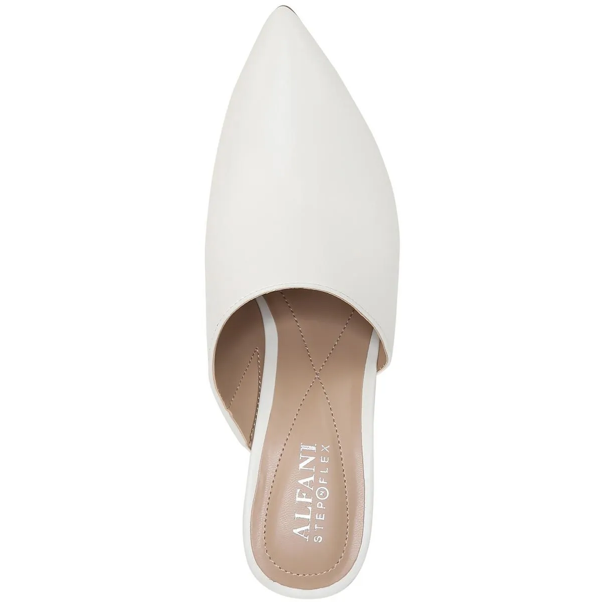Jully Womens Faux Leather Slip On Mules