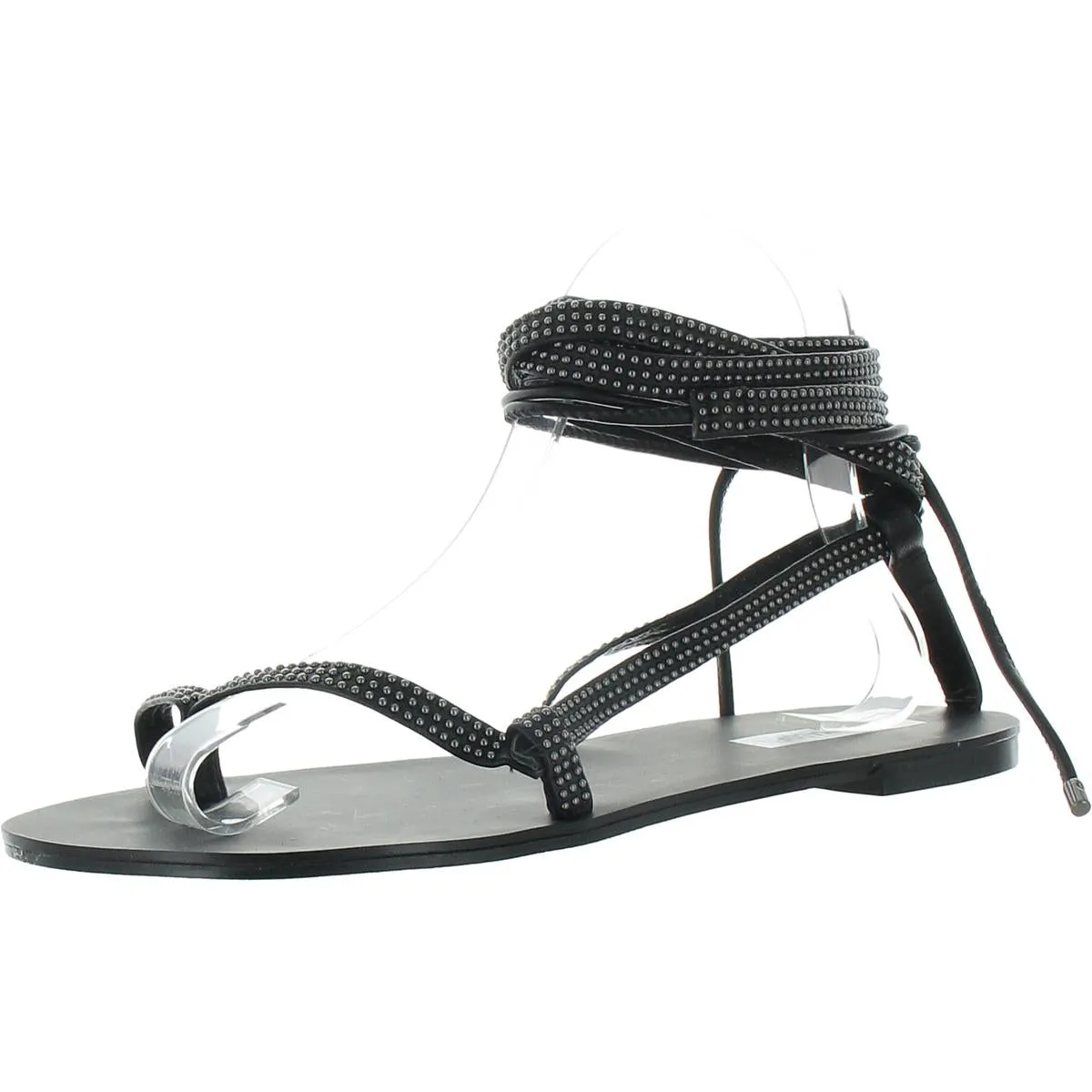 Kala-s Womens Embellished Leather Slide Sandals