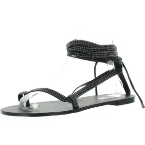 Kala-s Womens Embellished Leather Slide Sandals