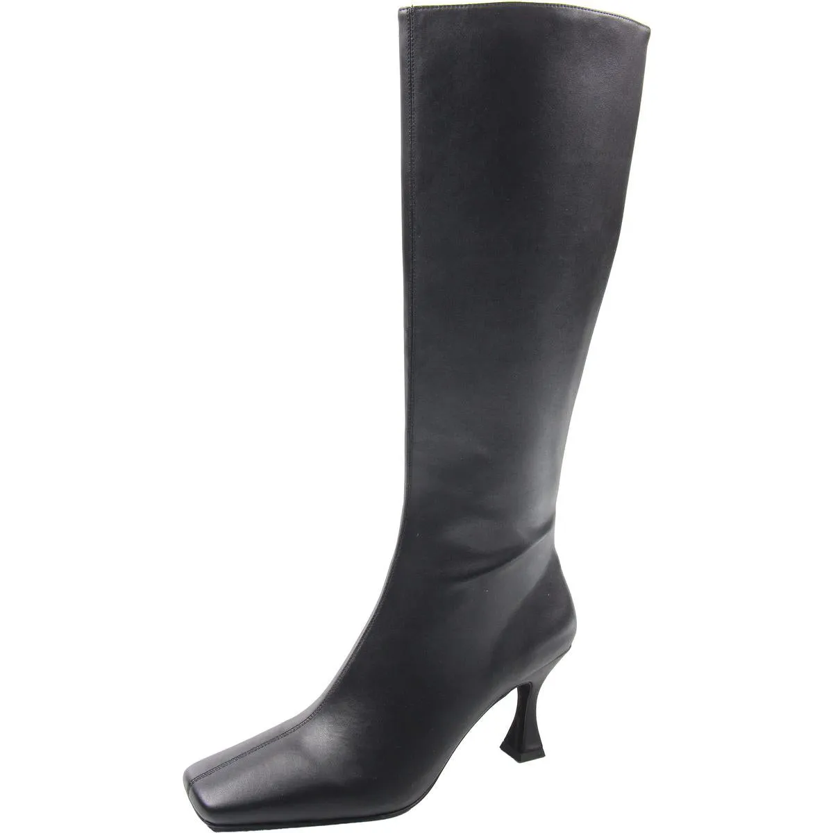Kensington Womens Solid Leather Knee-High Boots