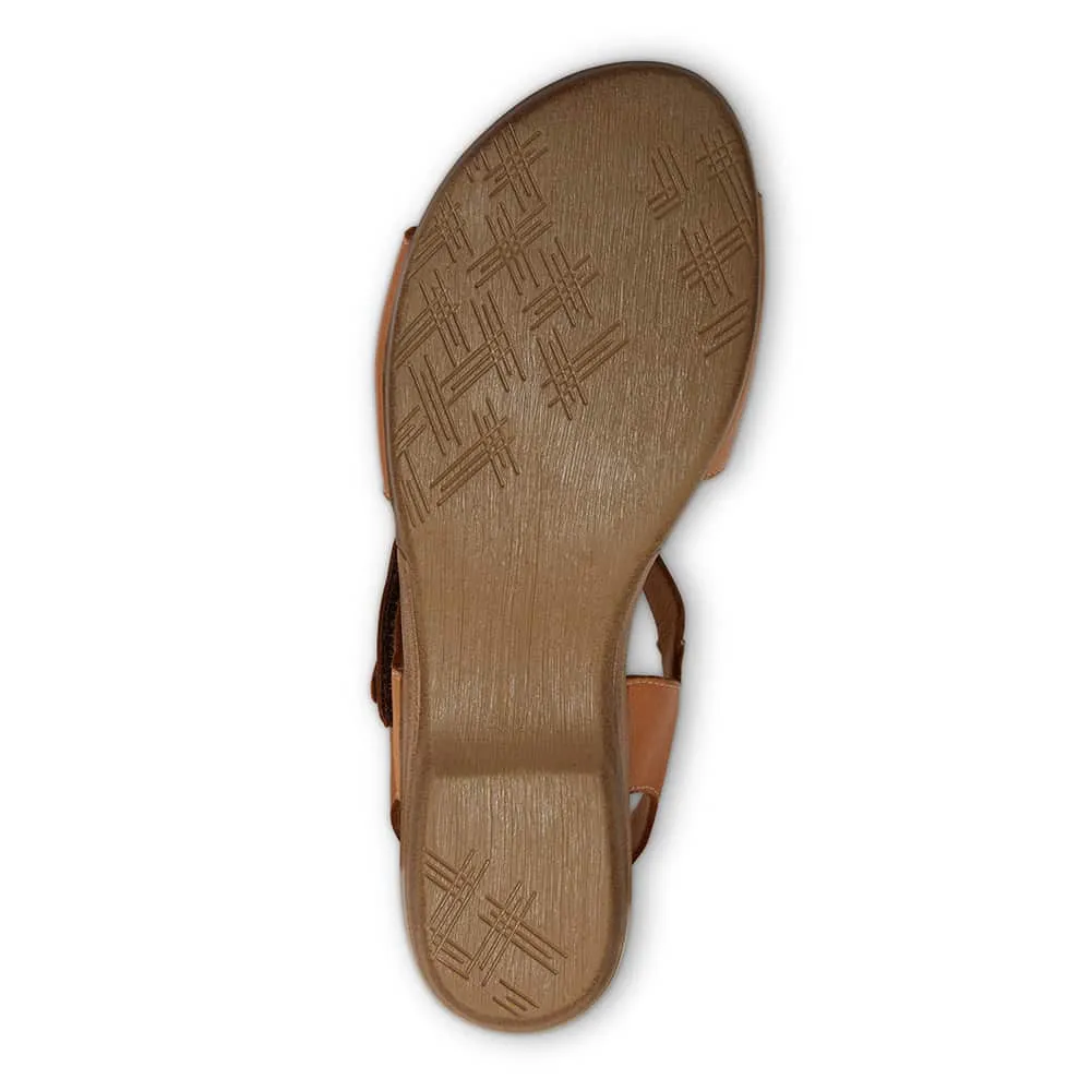 Kenya Sandal in Cognac Leather