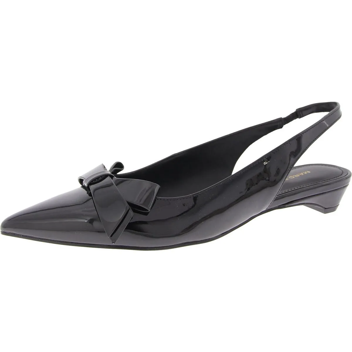 Kerrey Womens Patent Pointed Toe Slingbacks