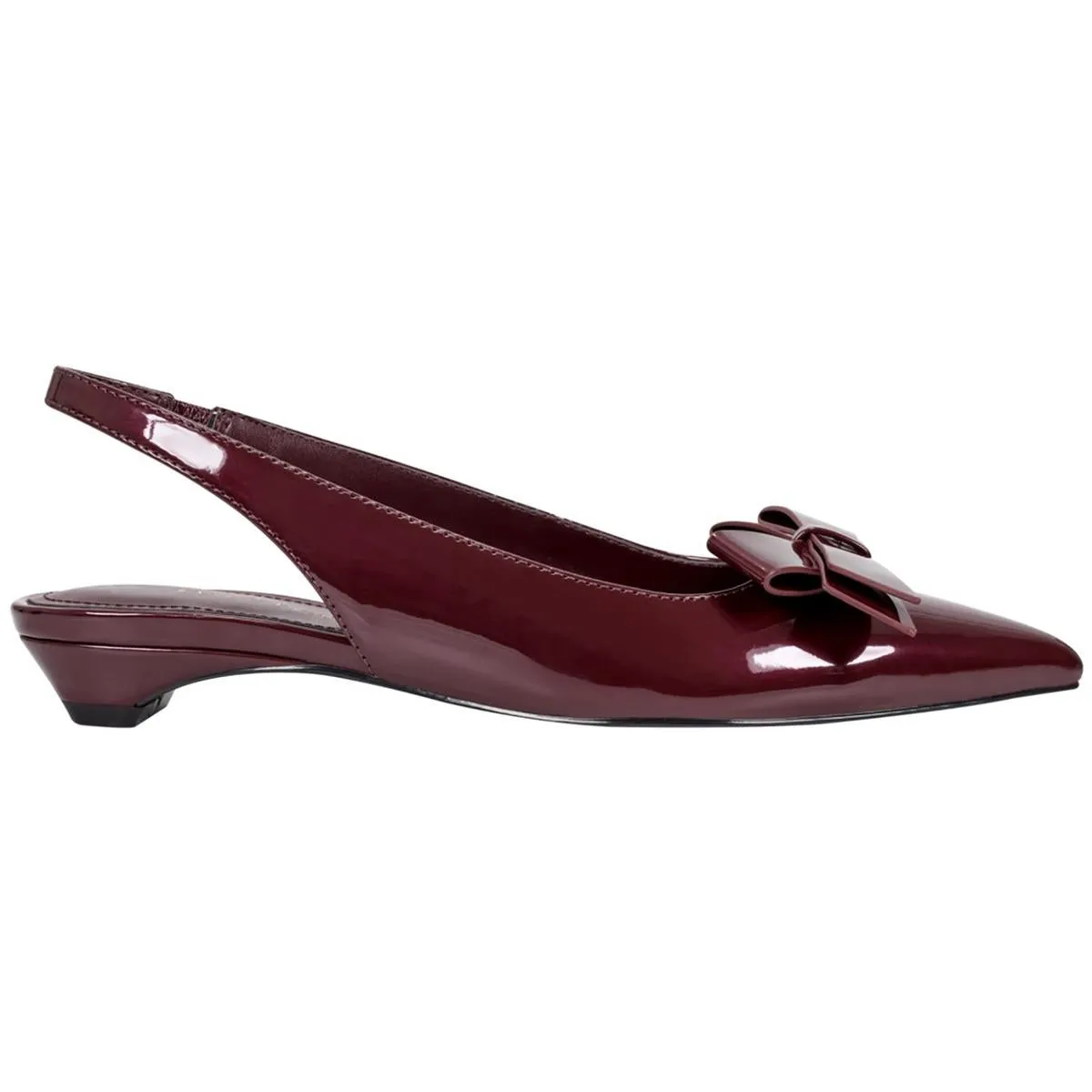 Kerrey Womens Patent Pointed Toe Slingbacks