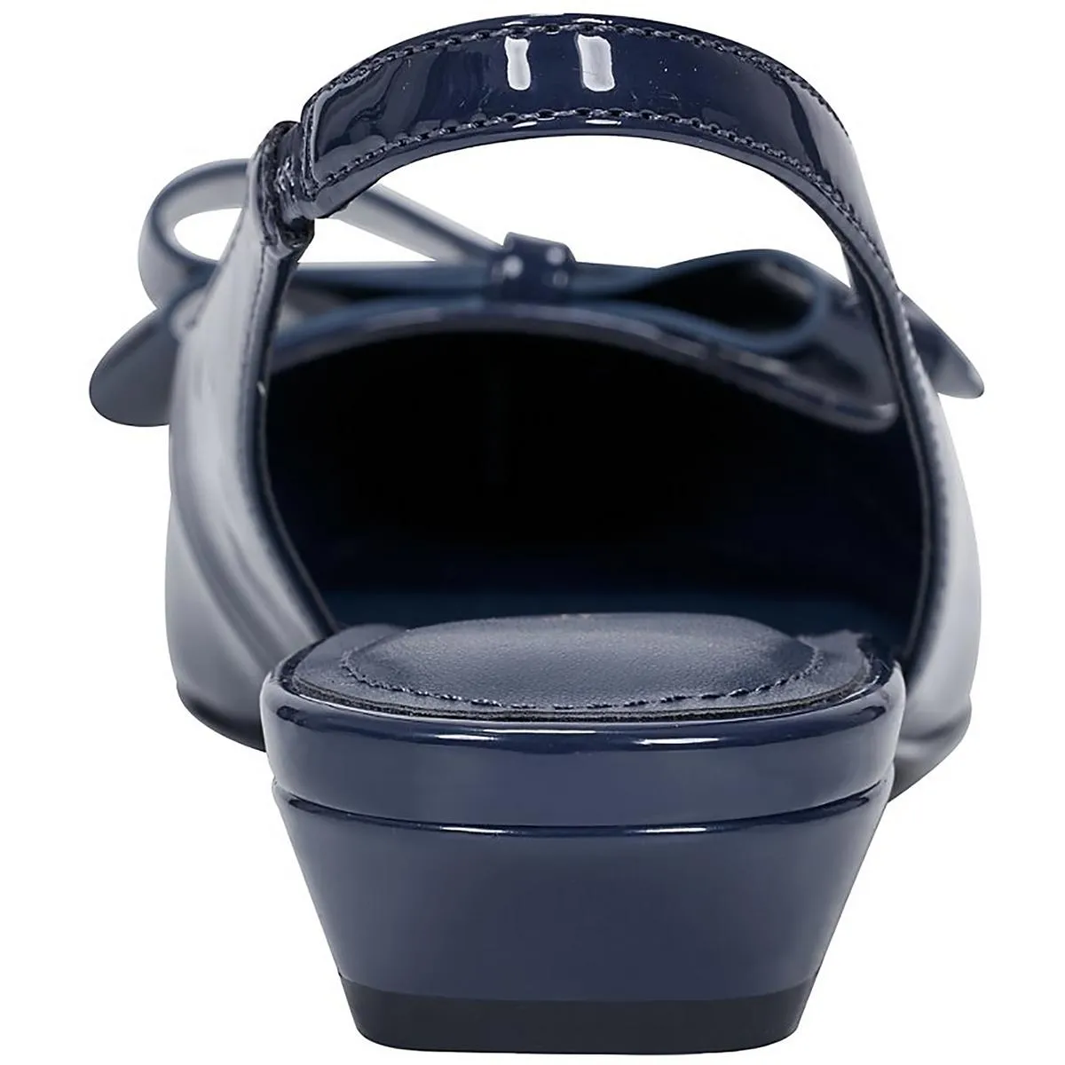 Kerrey Womens Patent Pointed Toe Slingbacks
