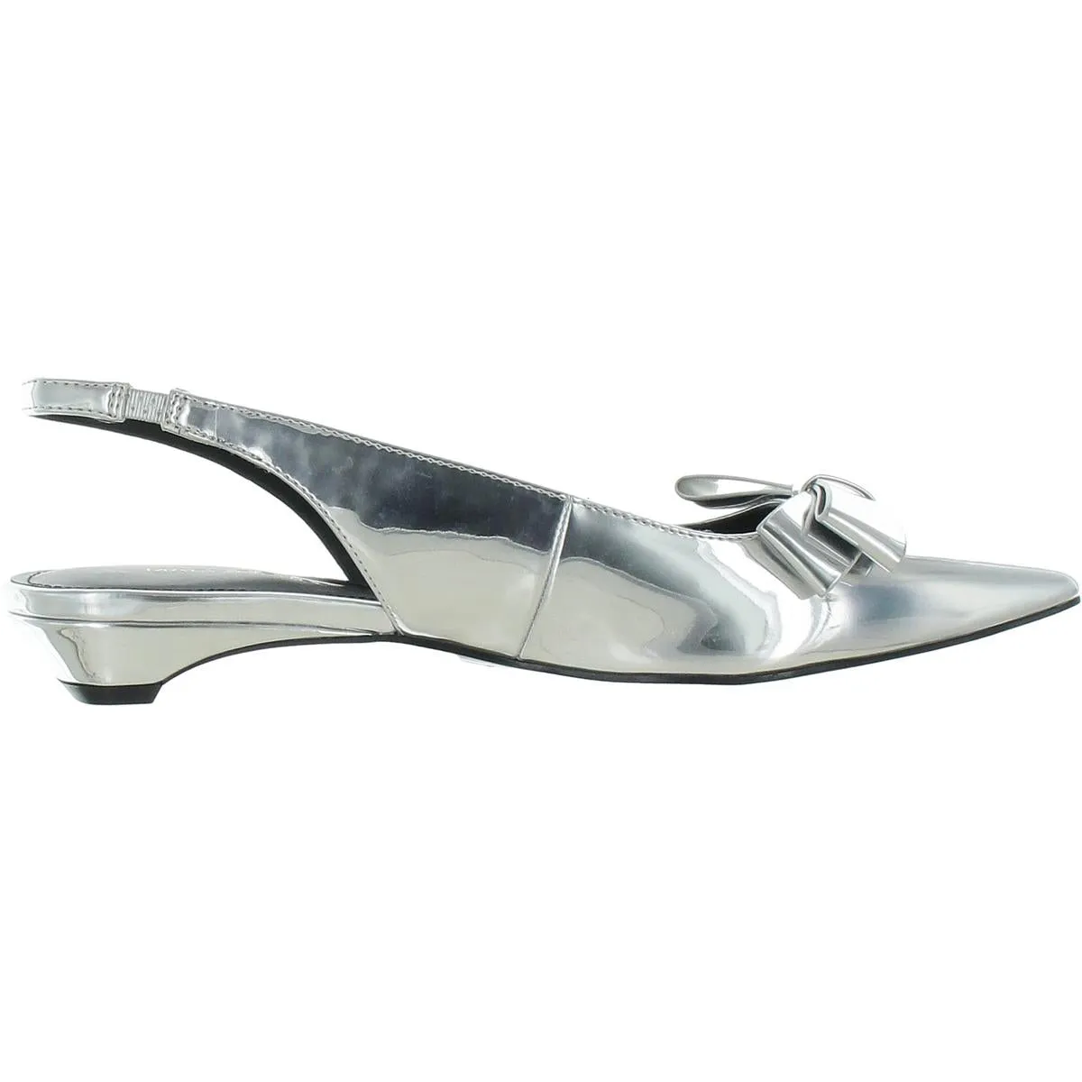 Kerrey Womens Patent Pointed Toe Slingbacks