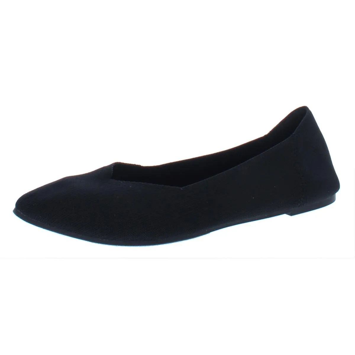 Kerri Womens Knit Slip On Ballet Flats